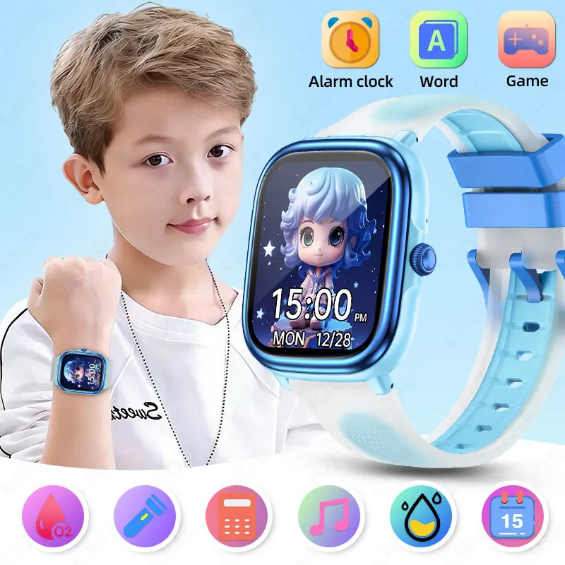 

Новые умные часы LIGE, 1,83 дюйма, HD-дисплей, голосовой вызов, многофункциональные детские часы, пульс, длительный срок службы батареи, детские умные часы