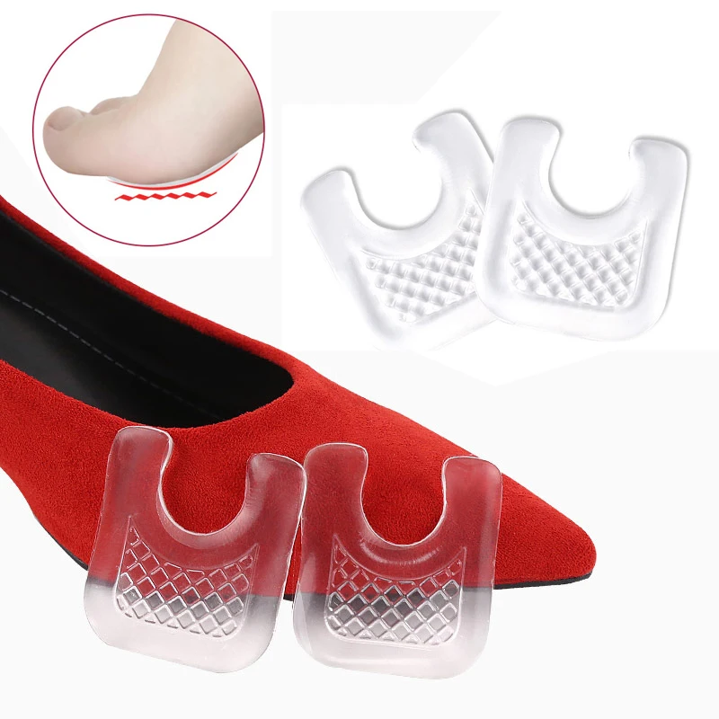 Pexmen 2/4 peças almofadas de dedo do pé à prova d'água em forma de u almofadas de calos de gel de fricção reutilizável adesivo de milho protetor de calos