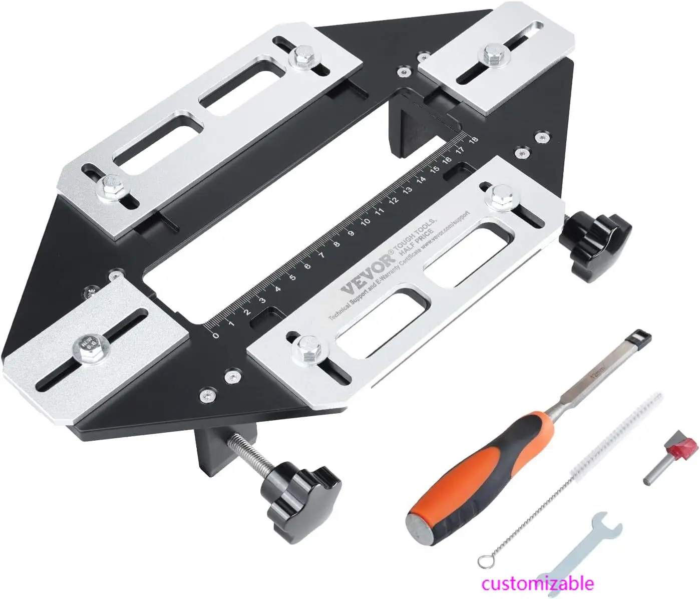 

Приспособление для дверных петель, открывалка для деревообрабатывающих отверстий из алюминиевого сплава, локатор для прорези, гибкая направляющая для деревянных дверных петель