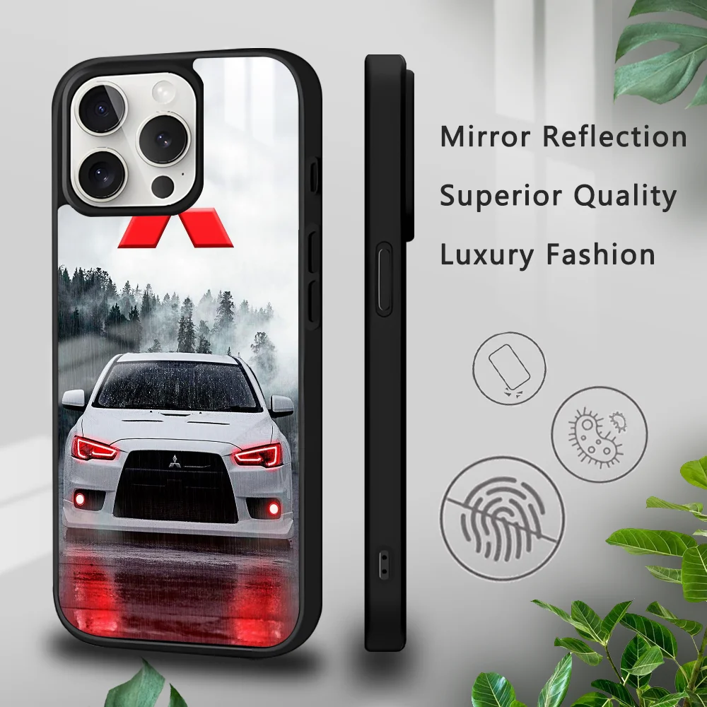 

M-Mitsubishi M-Motors Phone Case For iPhone 16 15 14 13 12 11 Pro Xs Max Mini Plus Celulares Hard Funda