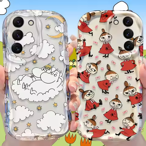 M-moomins Little My Case for Samsung Galaxy S25 S24 S23 S22 S21 Ultra Plus S20 FE A73 A72 A71 A56 A55 A54 5G A52 A52S 4G Cover