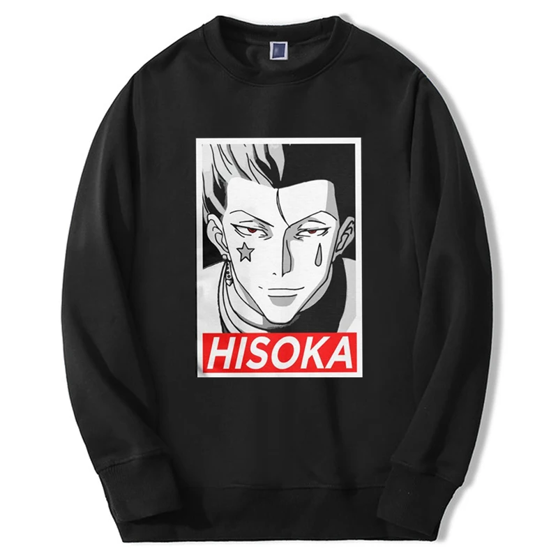 Hunter X Hunter Sweatshirt Men Women Anime Hisoka Graphic Hoodie Long Sleeve Fleece Crewneck Streetwear Spring Fashion Hoody