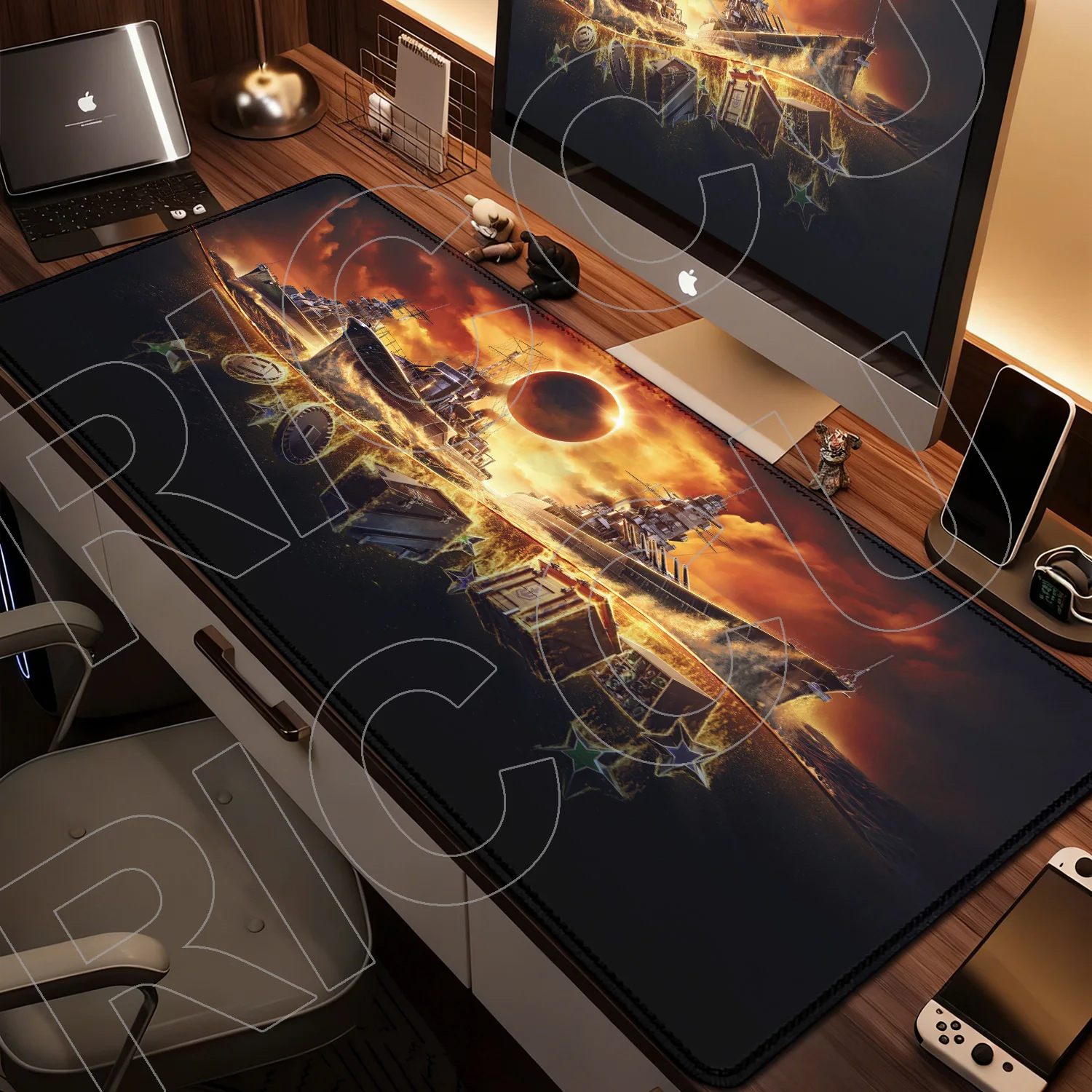 

PC W-World of Warship Mouse Pad Tablet Laptop XXL desktop mouse pads cute HD Gaming 90x40cm Full-size table protective Desk mat
