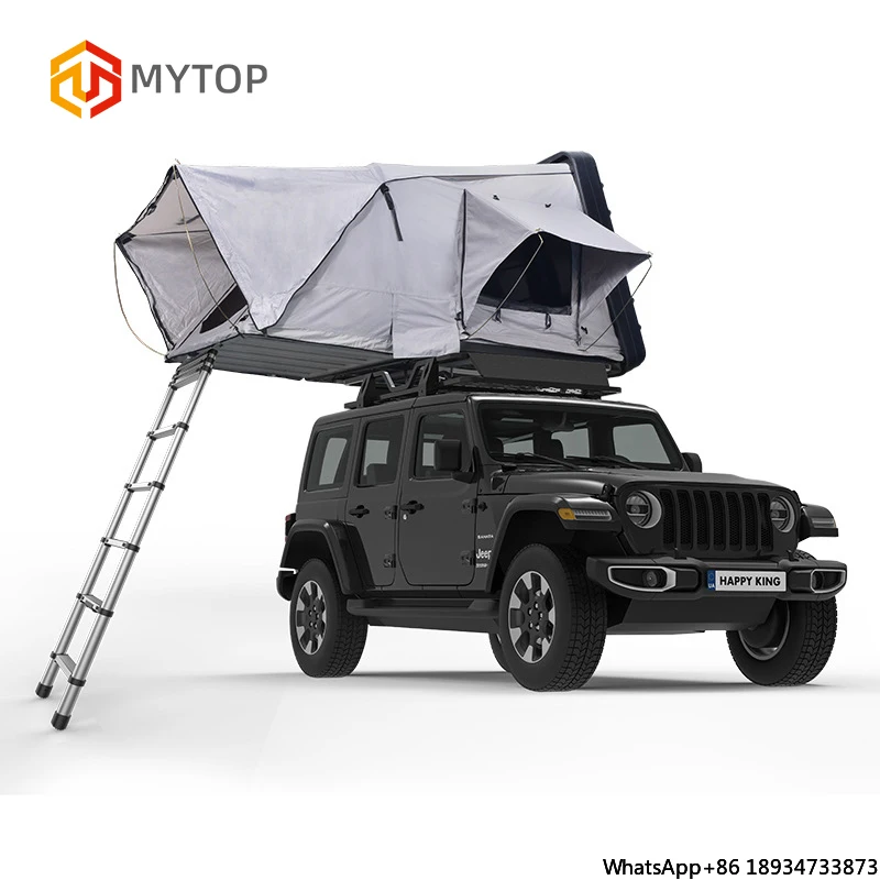 Outdoor Waterproof Portable Opening Truck Car Tents Foldable Camping Hardshell Rooftop Rear Canopy