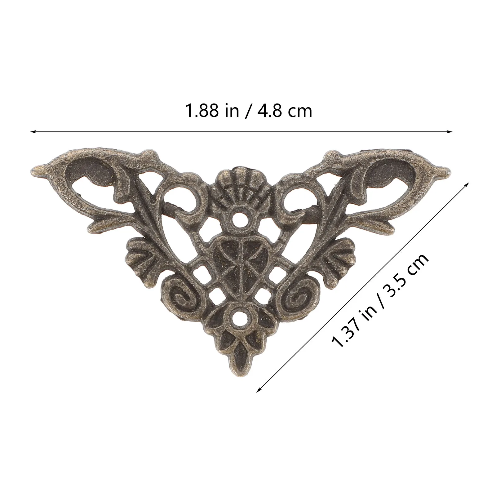 12Pcs Zinc Alloy Metal Corner Protector Retro Style Scrapbooking Album Notebook Photo Frame Guard Album Protector Corner