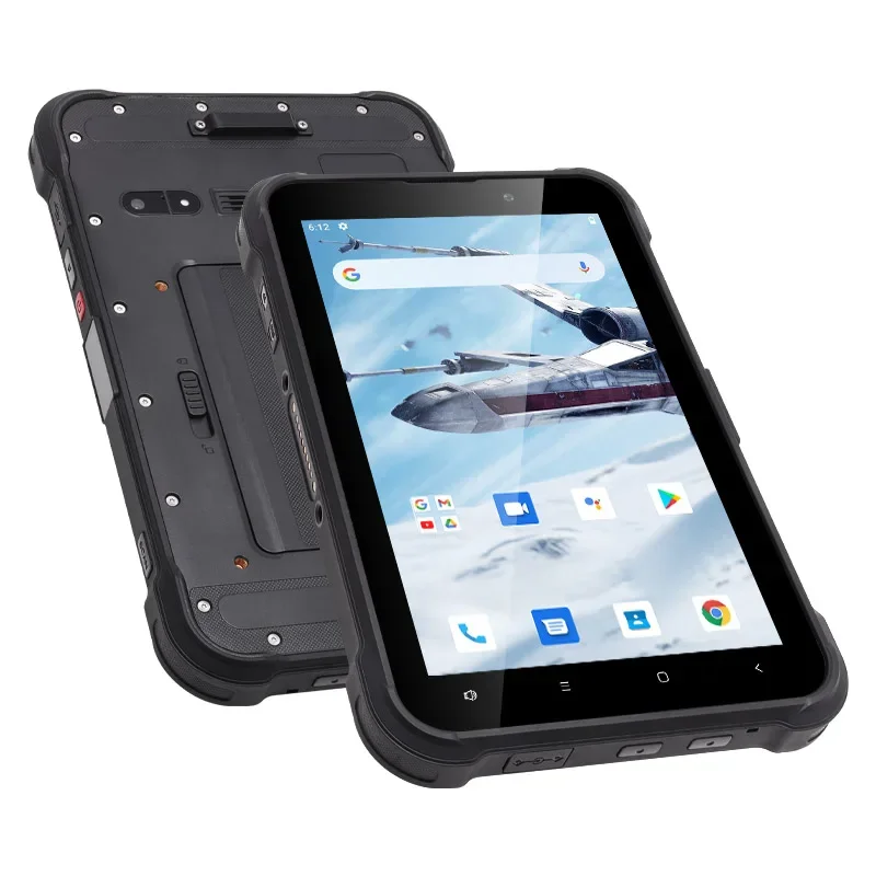 UNIWA T85S 8 Inch Kiosk Mode 4G Rugged Tablet PC 4GB+64GB IP67 MT6765 Helio P35 Android 12 2D 1000 Nits Screen Optional NFC GPS