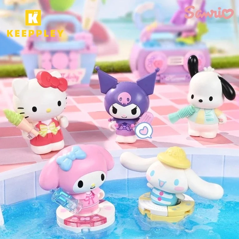 Keeppley Sanrio Building Block Summer Party Hello Kitty Splicing