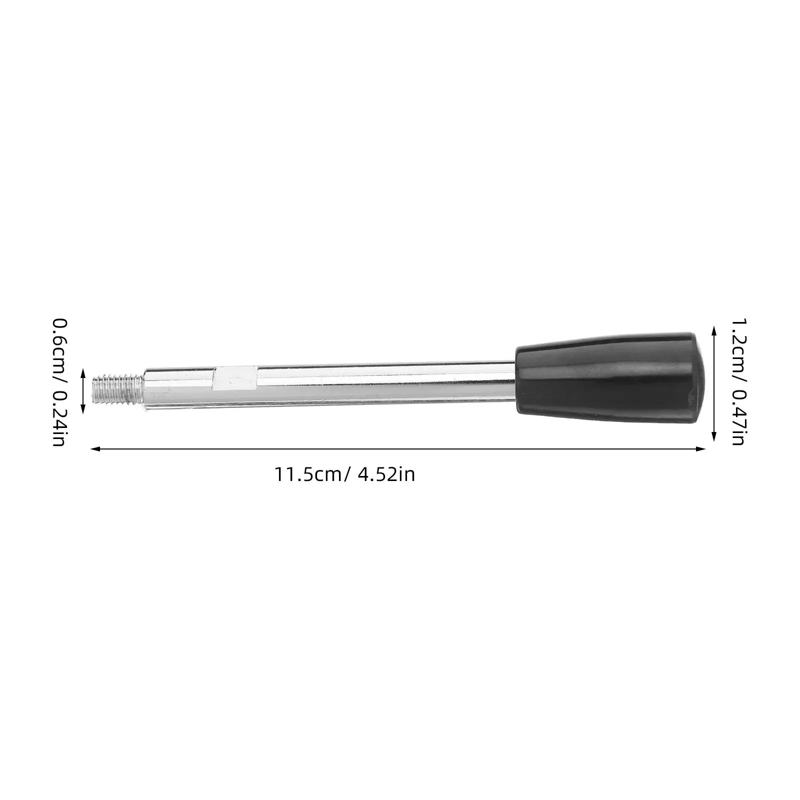 M6 Threaded Revolving Crank Handle Long Arm Handwheel for Drill Press Milling Machine Replacement