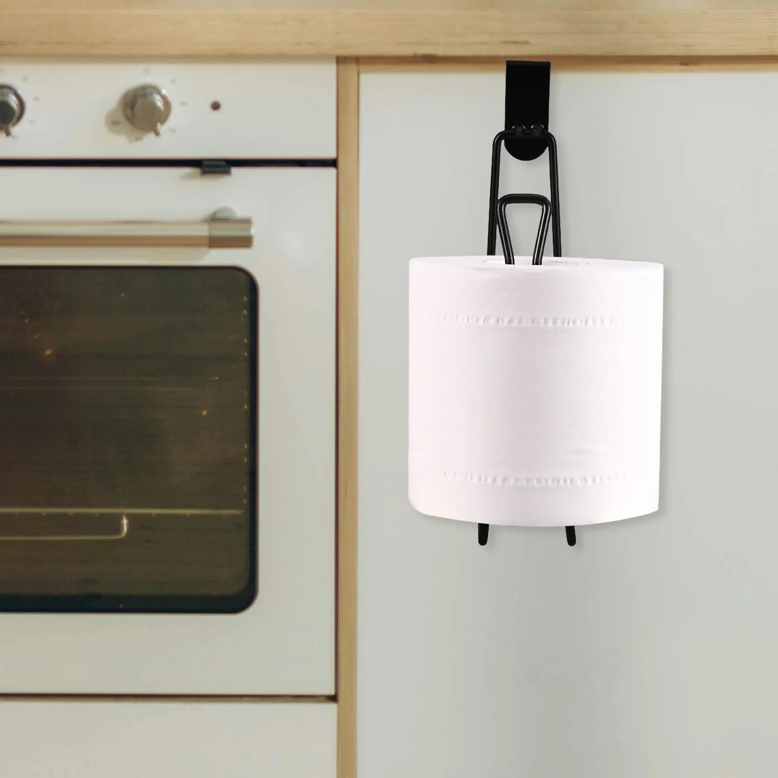 

Toilet Paper Holder Mounted Tissue Dispenser Rack for Bathroom Kitchen Large Capacity Modern Design Space Saving