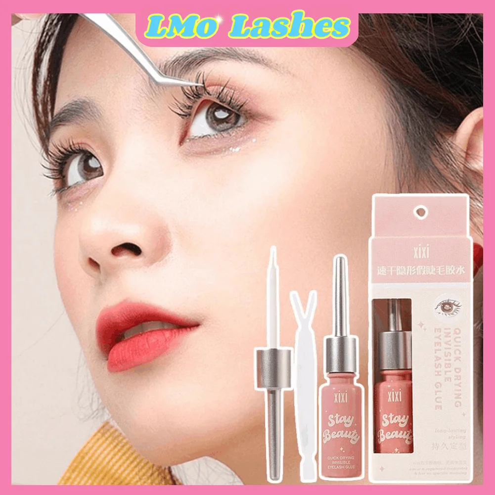 Invisib Lquick Dry 目に見えないつけまつげ接着剤透明ナチュラルつけまつげエクステンション接着剤自己粘着防水ツール