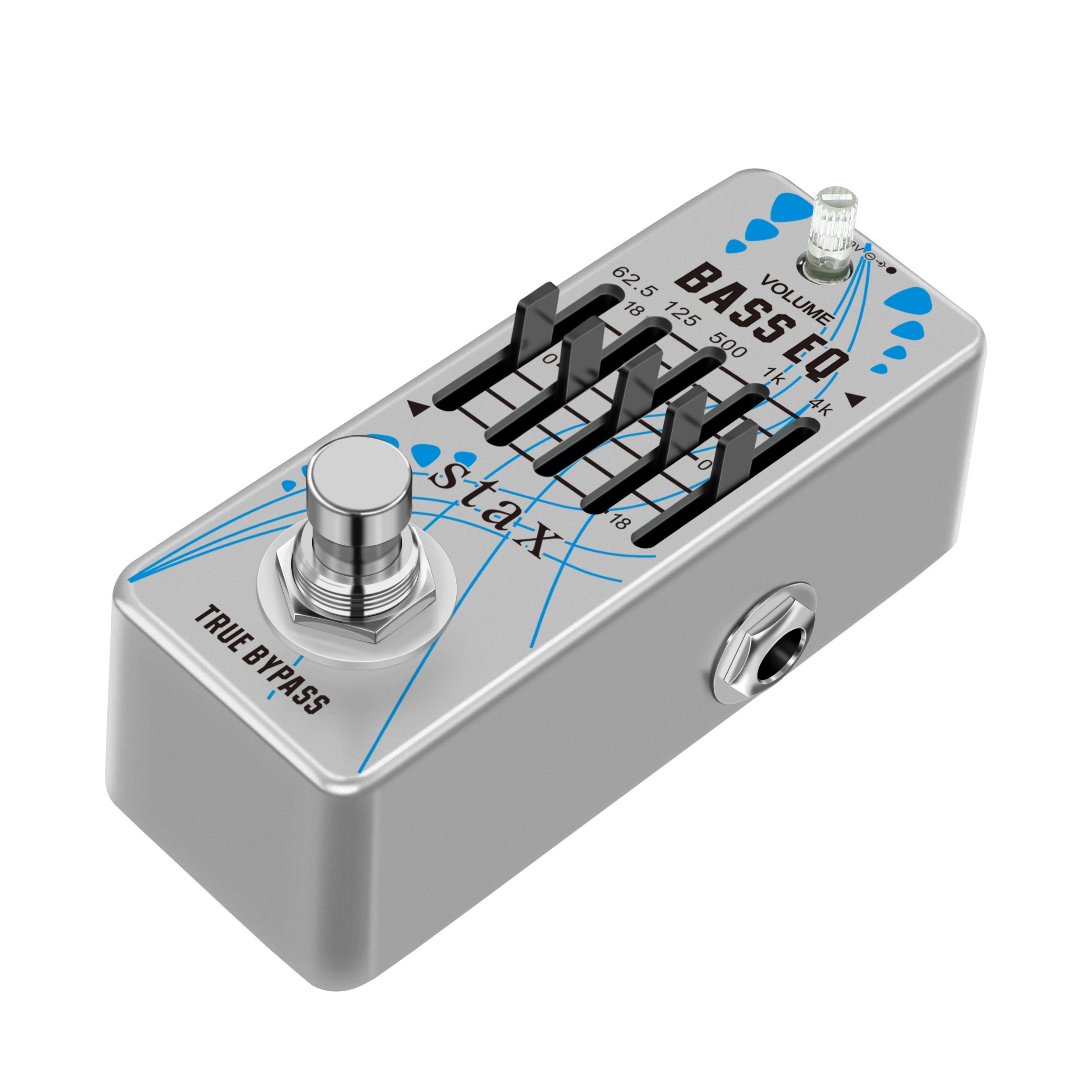 STAX LEF-317B  Bass EQ Pedal 5 Band Equalizer Pedals For Bass Guitar With 5 Band Graphic Mini Size True Bypass