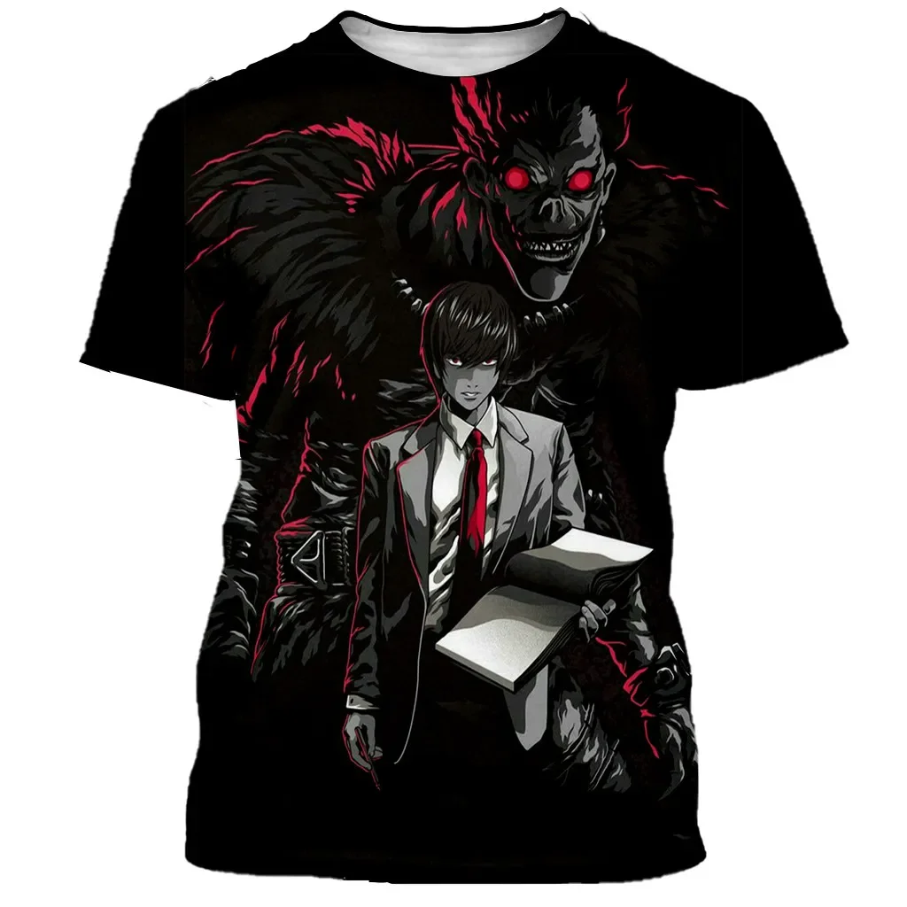 Japanese Anime Death Note 3D Printed T-shirt Men Women Fashion Casual Harajuku Style T Shirts Streetwear Hip Hop Men Clothes