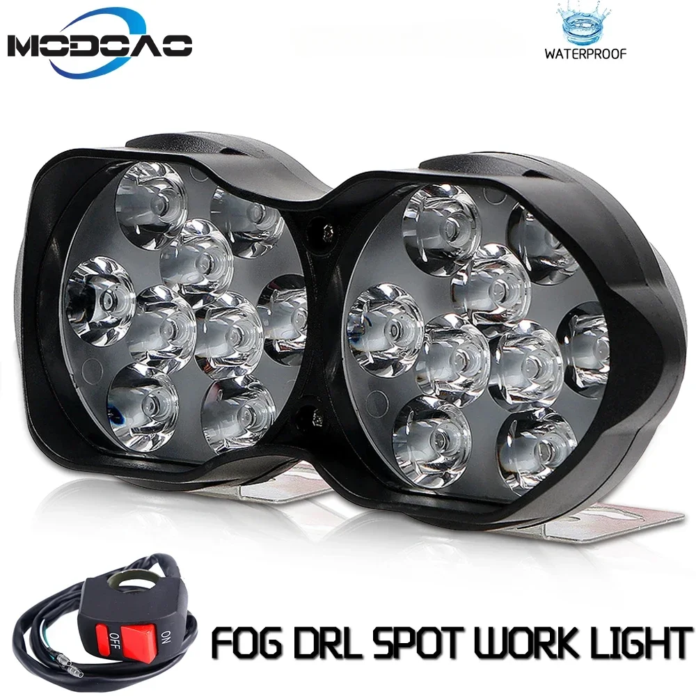 

30W LED Work Headlight 3000LM Car Motorcycle Bike Fog Bulb DRL Spotlight Led Lamp DIY Scooter White External 6/9/18 LED Headlamp