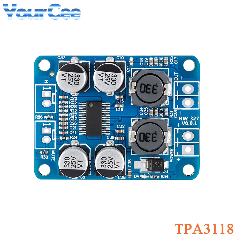 TPA3118 PBTL 60W Mono Digital Audio Amplifier Board Module 1X60W DC 8-24V For Arduino