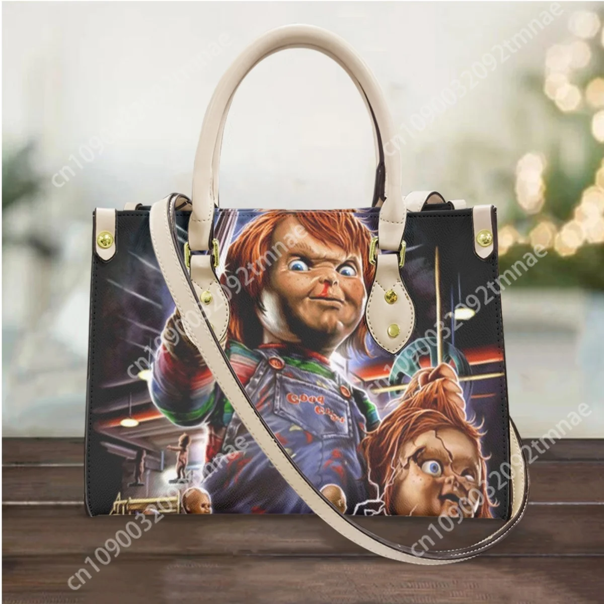 Childs Play Chucky Design Custom Women Handbags Woman Cross Body Bags Small PU Leather Female Tote Shoulder Bags bolso de mujer