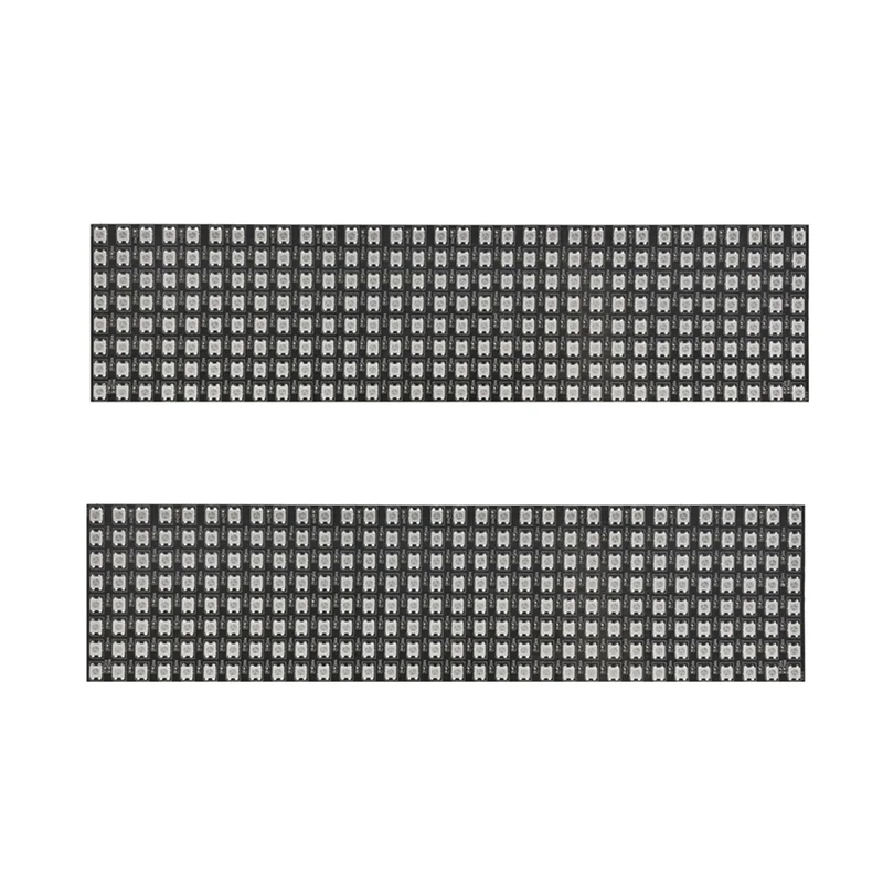 

Пиксельная панель WS2812B 32x8 см, 2 шт., гибкий экран WS2812 IC RGB 5050SMD, фотомодуль, индивидуально адресуемый DC5V