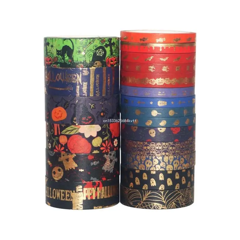 Thrilling Skull Embellishment Decorative Masking Tapes Tape Set/ 20 Rolls Dropship