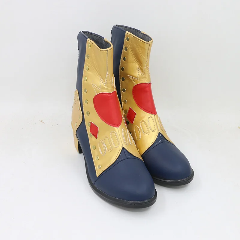 Chaussures de Cosplay Anime Descendants 2 Evie, bottes en cuir PU pour femmes et filles, fête de carnaval d'halloween, sur mesure