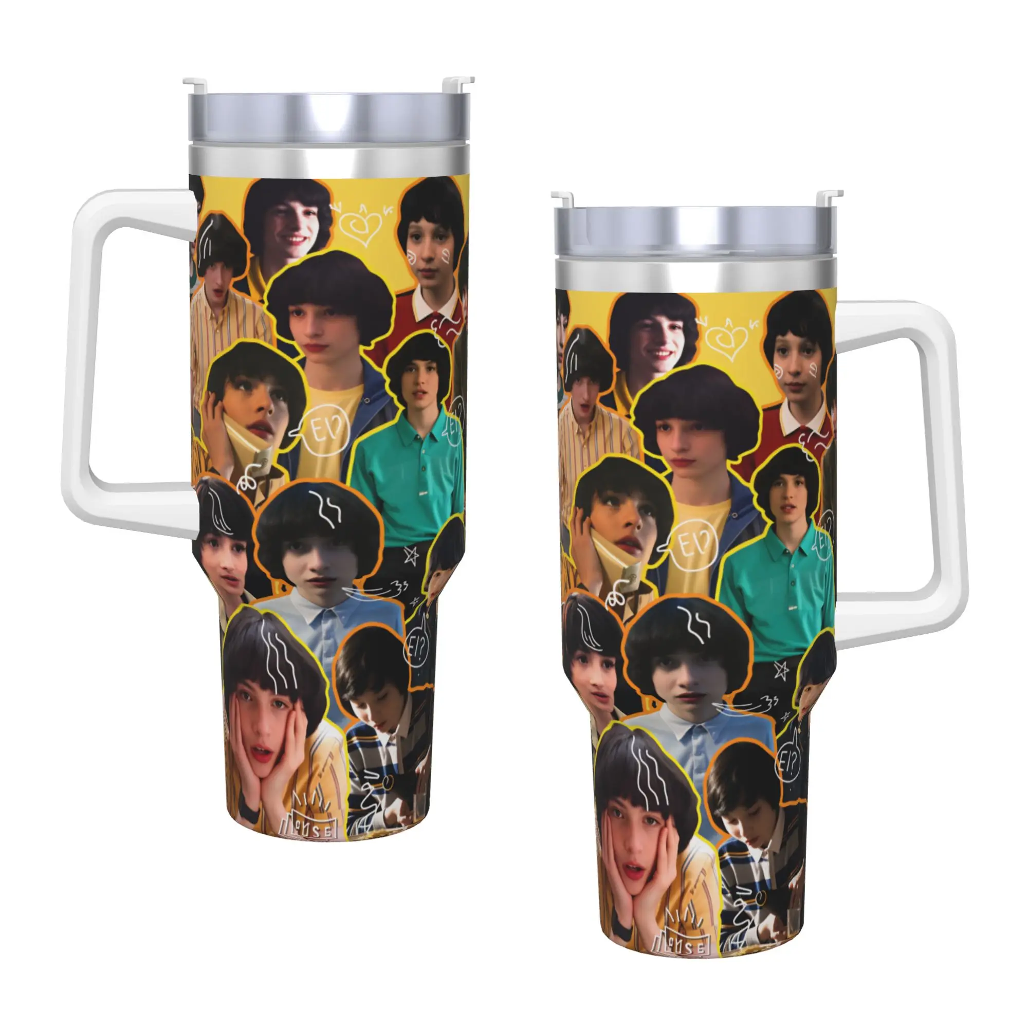 

Stainless Steel Tumbler Finn Wolfhard Thermal Cups Insulated Hot Drinks Car Mugs Travel Custom Water Bottle
