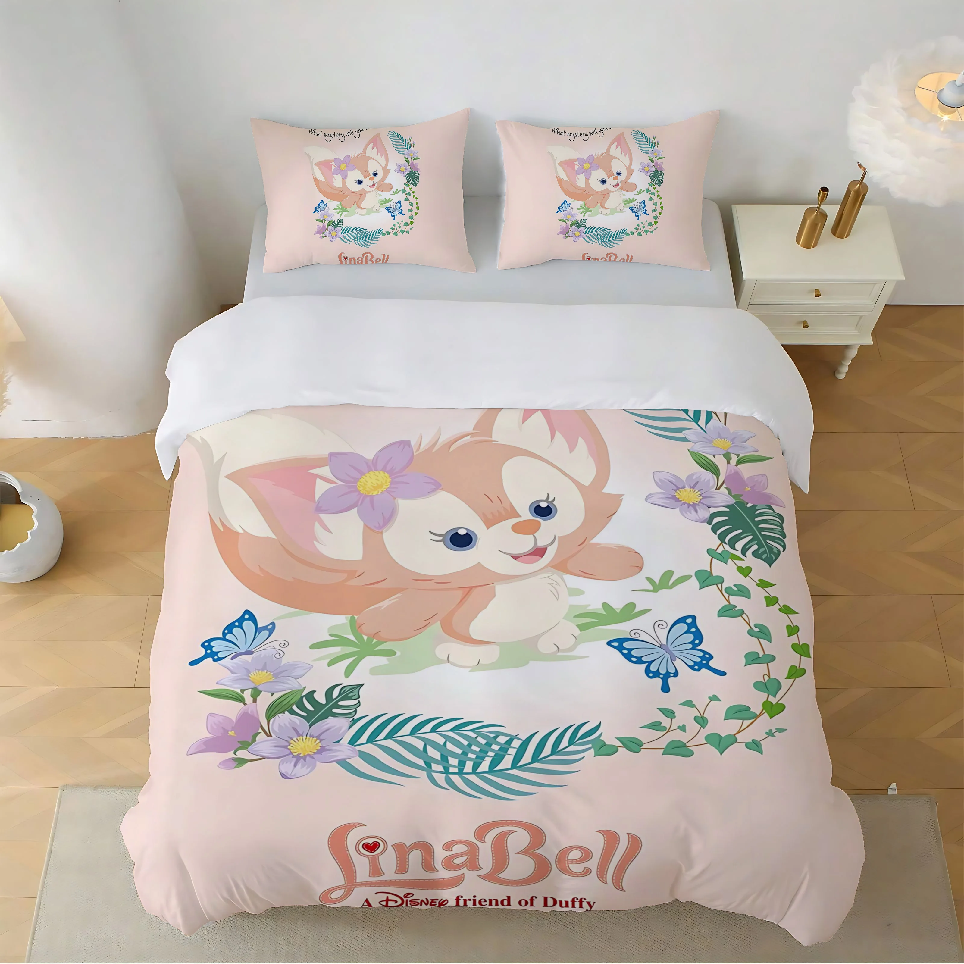 L-Linabell Duvet Cover Queen Comforter Bedding Sets Twin Size Bedding Set Bed Linen Sets Double Sheets Home Textile Garden