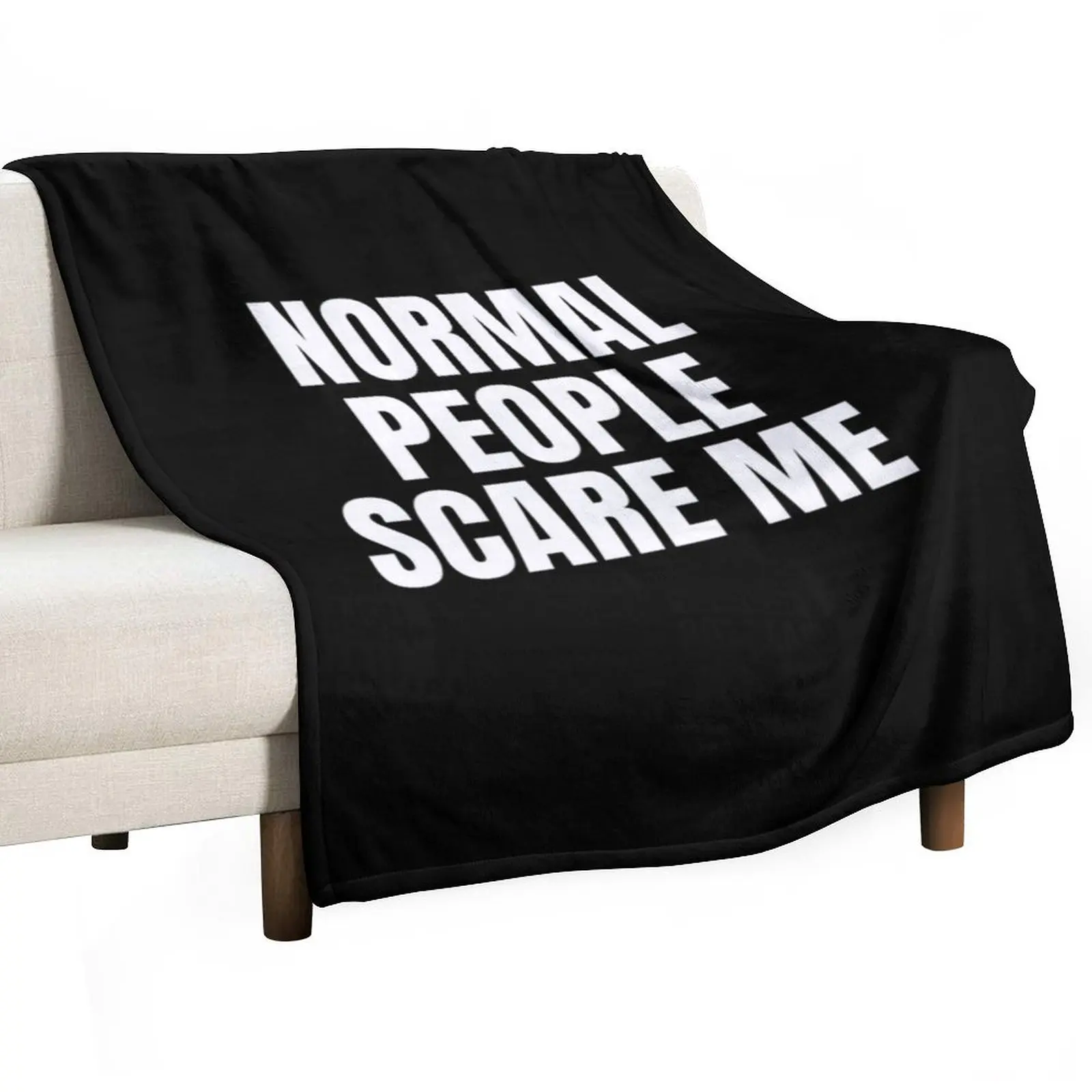 Normal People Scare Me Throw Blanket For Sofa Thin Polar Summer Warm Blankets