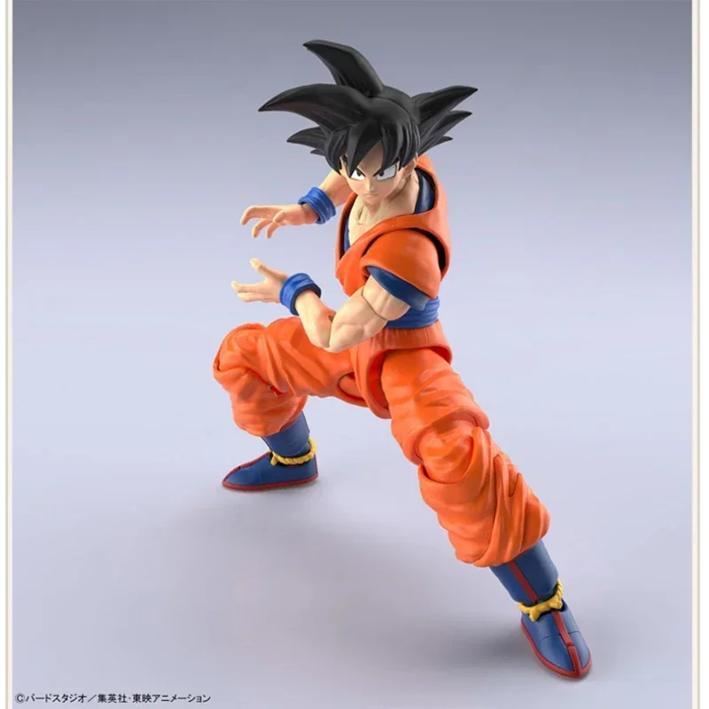 W magazynie Bandai Genuine Dragon Ball Kit Figure-rise Standard Son Goku New Spec Collection Model Anime Figurka akcji Zabawki Prezenty