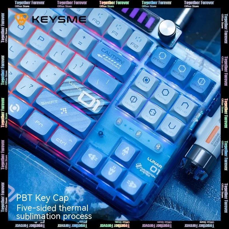 

Keysme Lunar01 колпачки для клавиш 113 141 132 клавиши Kda Pbt колпачки для клавиш под заказ для геймера механическая клавиатура аксессуары для клавиш Diy подарки