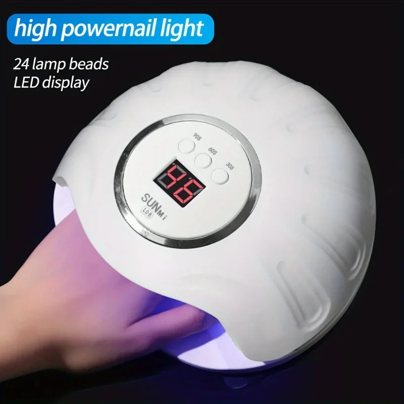 

1pc Nail Lamp, Nail Dryer, Nail Gel Polish Drying Lamps, Fast-drying Nail Polish Machine, Nail Lamp Drying Machine, Suitable For