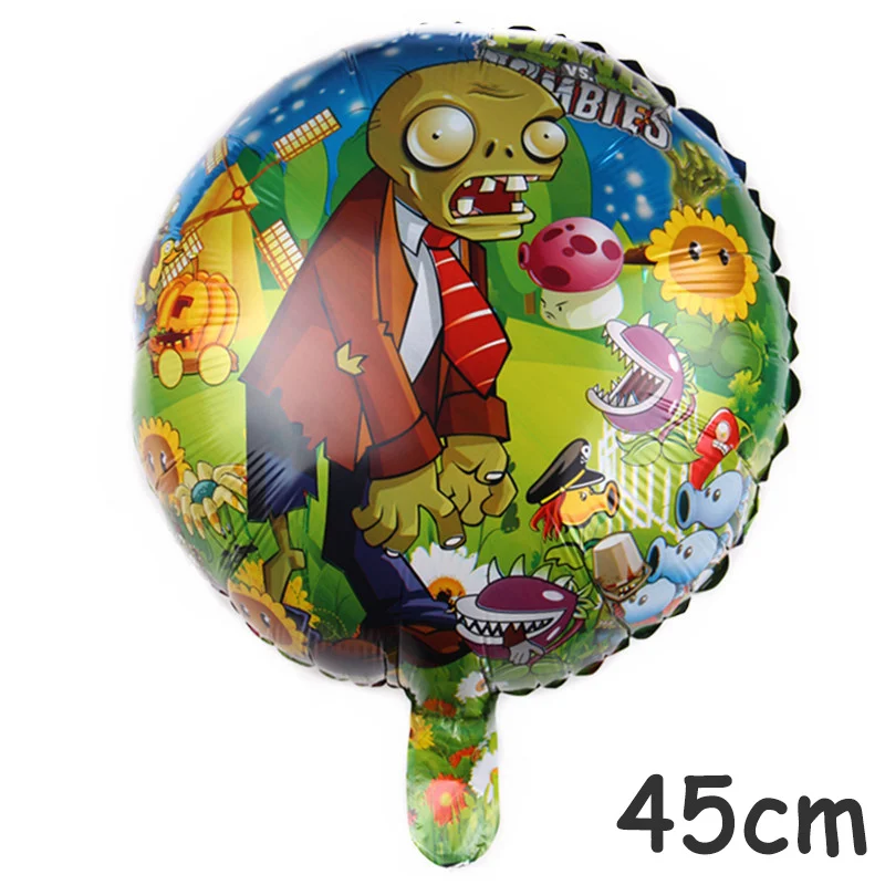 Games Balloon Plants Vs. Zombies Theme Party Decoration Supplies Package Latex Aluminum Film Balloon Children\'s Classic Toys