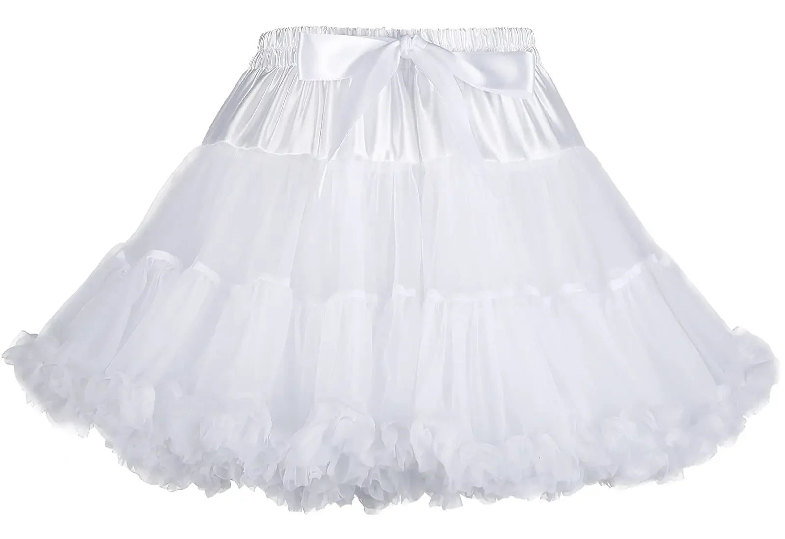 

Women’s Petticoat Skirts Tulle Underskirts Chiffon Half Slips Fluffy Ballet Dress 2024