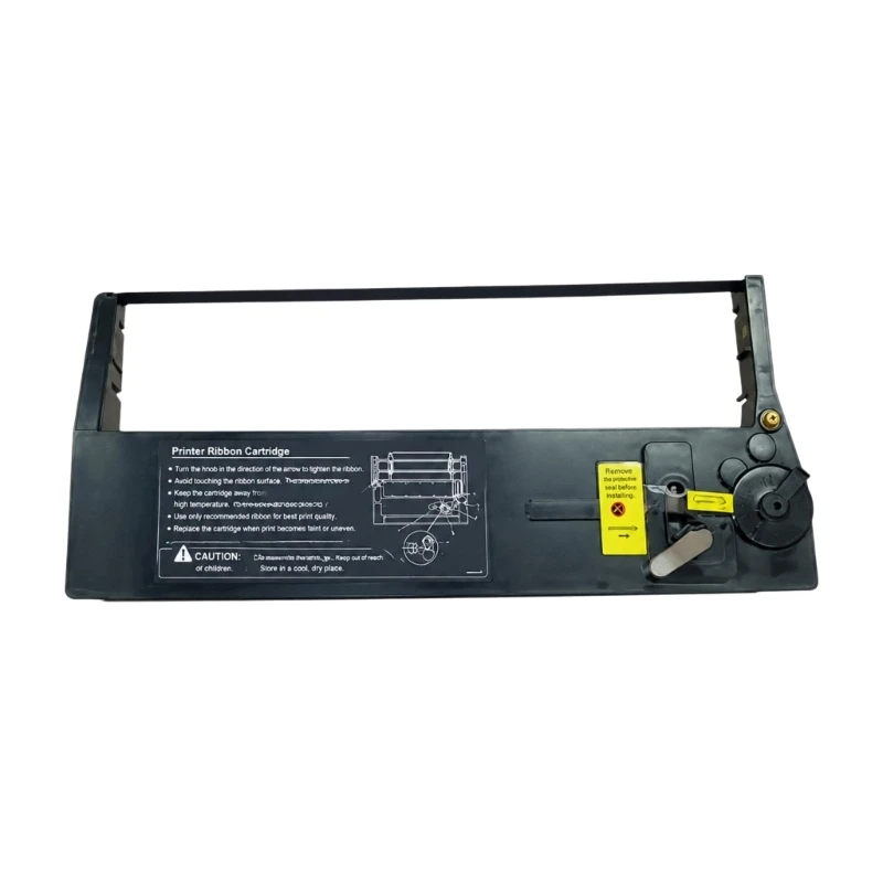 A2BA Preinstalled Line Printer Ribbon Cartridge for Genicom 4800 Line Printers, Open-Frame Plastic Housing with Integrated Gear