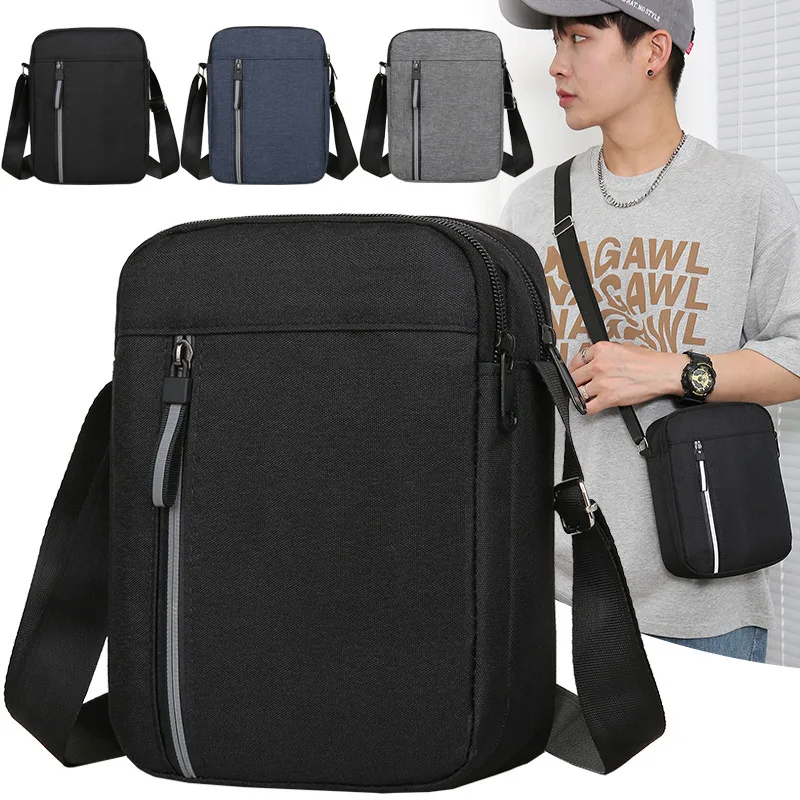 New Men\'S Shoulder Bags Large Capacity Travel Utility Work Bag Waterproof Messenger Bag For Boys Casual Cross Body Bags