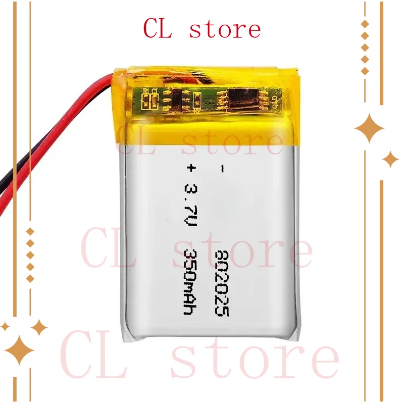 

Новый 5-10 шт. 3,7 В 350 мАч полимерная литиевая батарея 802025 для детских умных часов с позиционированием Bluetooth аудио Bluetooth-гарнитура