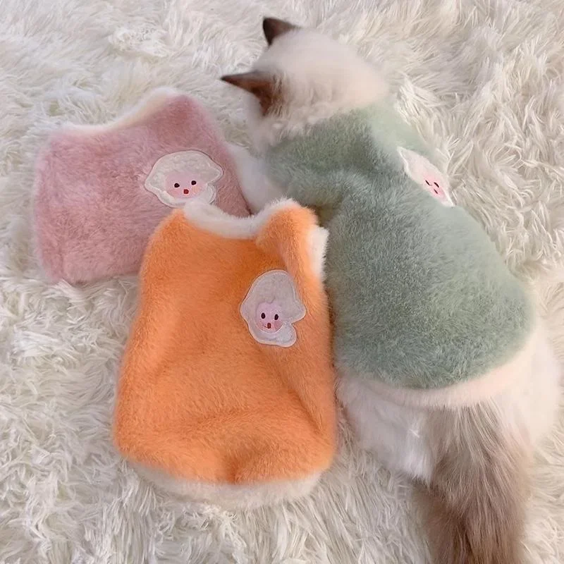 Katzenzubehör, warme Kleidung für Kätzchen im Winter, Kleidung für kleine Kätzchen, Kühlkleidung, Katzenpullover, Westen. – Detail 2