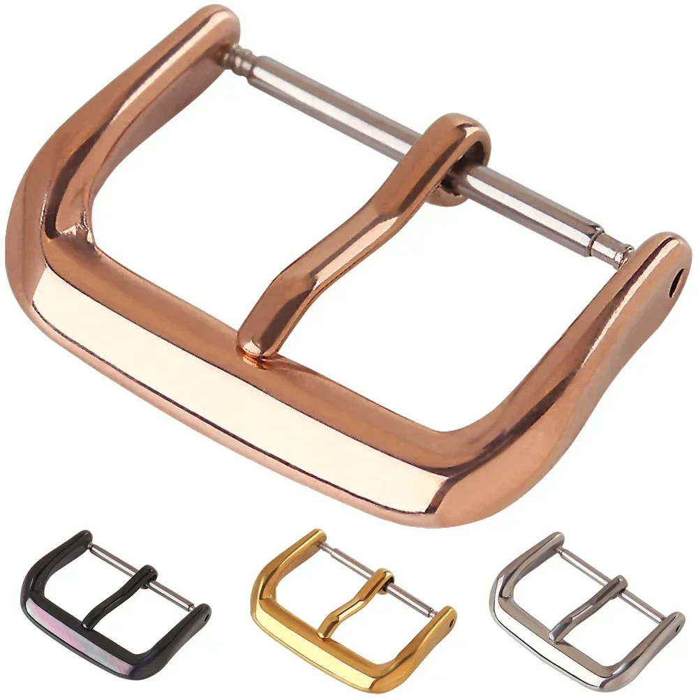 Edelstahl Uhren schnalle Stift verschluss Uhren armbänder Knopf für Uhren armband 10mm 12mm 14mm 16mm 18mm 20mm 22mm Uhren Zubehör