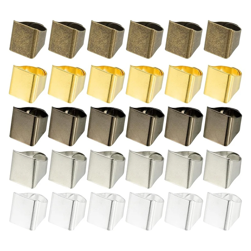 A27F-真鍮リングブランク、17X19.5mm 30個調整可能な指リングブランクベース長方形リングフラットパッドトレイDIY彫刻用