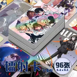 Alien Stage Anime 96pcs No-repeat Small Card 3inch Laser Ivan Till Photo Cards Bookmark Kids Students Gift Collection Waterproof