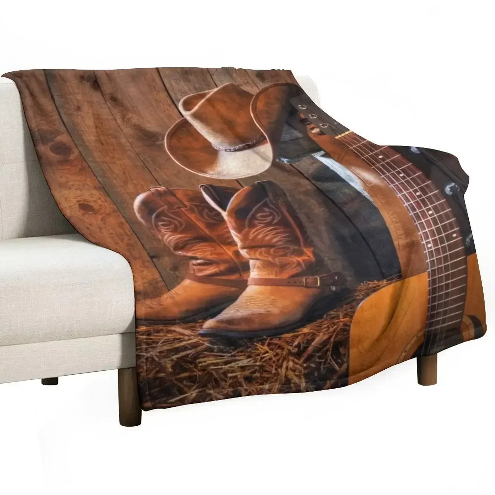 Cowboy Siesta. Throw Blanket Blankets For Bed Thins Custom cosplay anime Furrys Retros Blankets