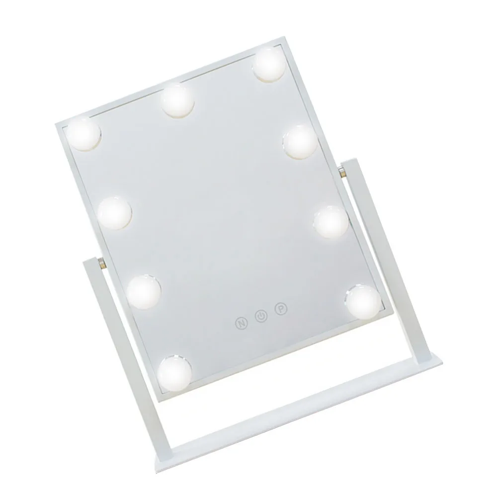 

1Pcs Single Side LED Makeup Mirror Desktop Lamp Bulb High Definition Stable Durable Vanity Dressing Tabletop Portable