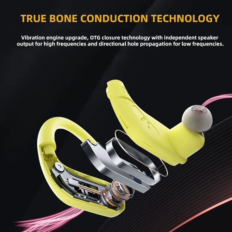 New 2025 Bone Conduction Bluetooth Earphone 8GB Local Memory Bluetooth Dual Mode IPX8 Waterproof Swimming Sports Headphone