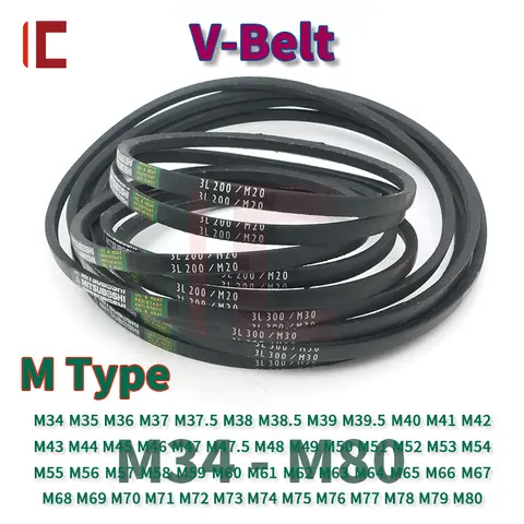 V-Belt M Type Belt M34 to M80 Agricultural Machinery M Type Industrial Triangle Belt Drive M Belt Conveyor Belt M Rubber V Belt
