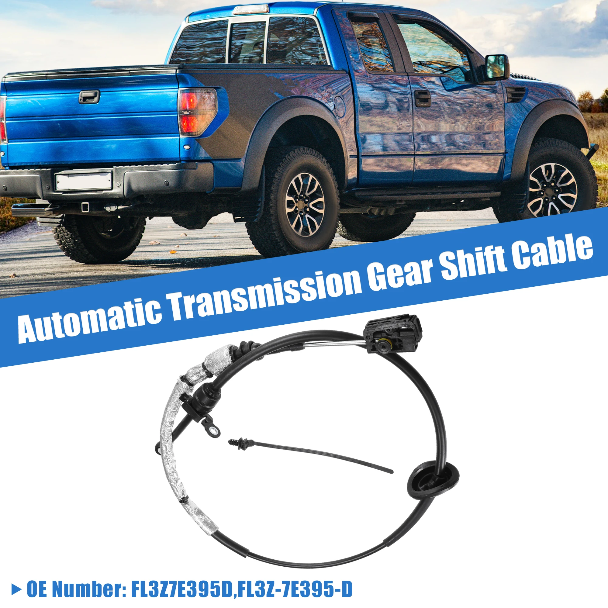 

X Autohaux Automatic Transmission Gear Shift Cable No.FL3Z7E395D/FL3Z-7E395-D Fit for Ford F-150 2015 2016 2017 2018 2019