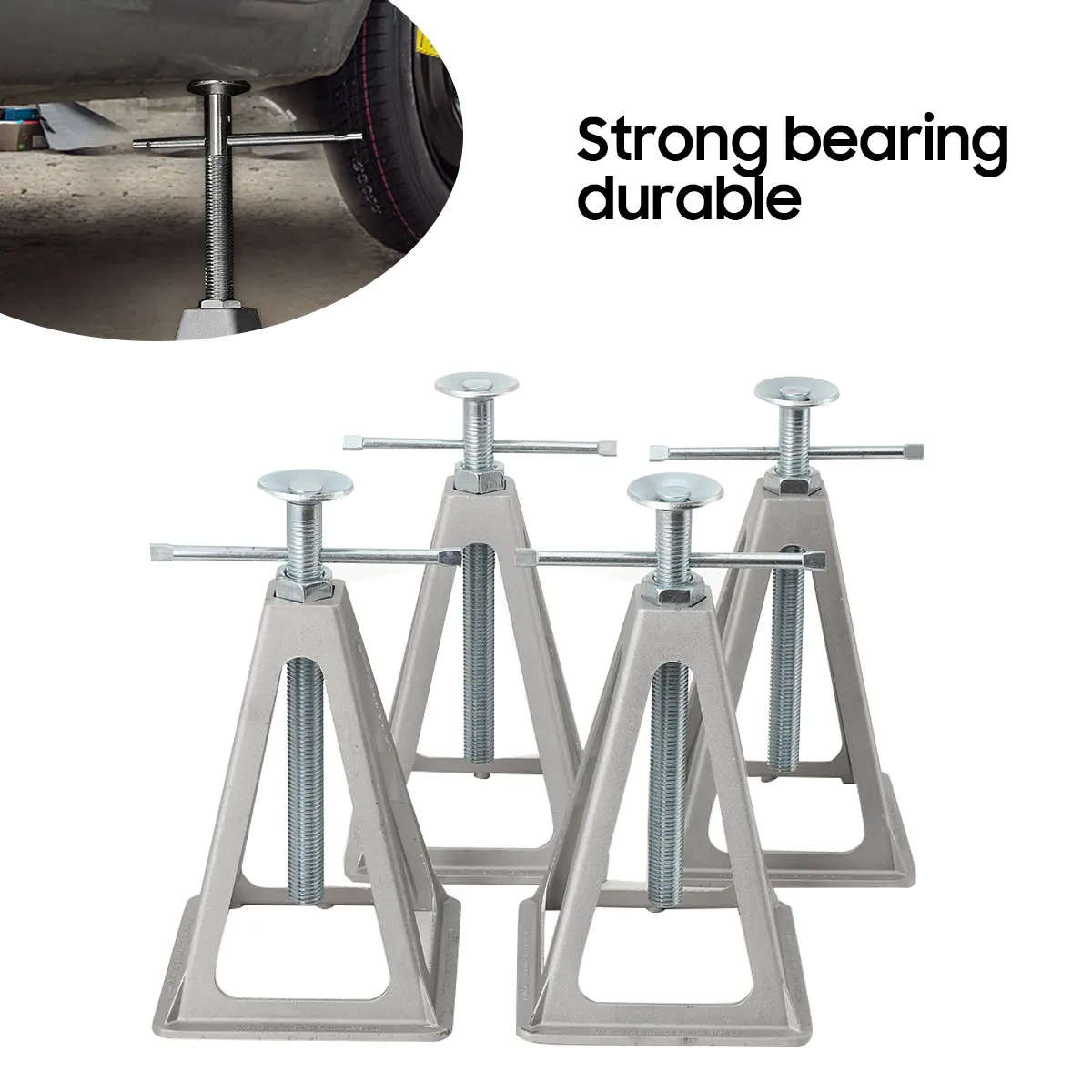 Paquete de 4 Soportes Estabilizadores para RV, Soporte para Caravana, Soportes de Nivelación de Aluminio para RV, Remolques de Viaje y Campers