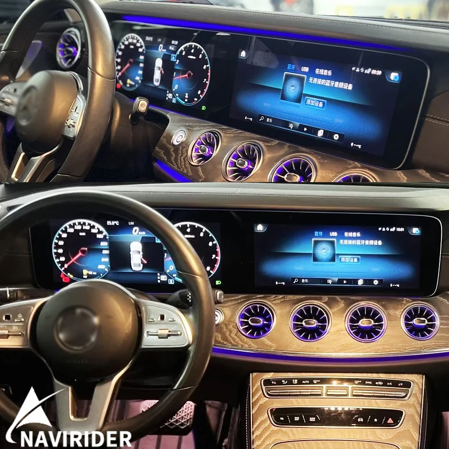 Bluetooth 4G Car Radio WIFI AHD CarPlay Dual Screen GPS For Mercedes BENZ CLS 2018-2020 Navi 12.3+12.3Inch Android Video Player