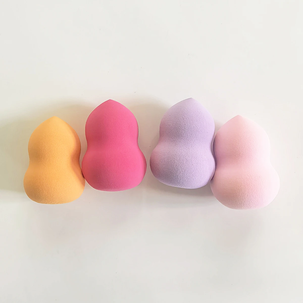 5 uds. Soplo en forma de calabaza, licuadora de belleza, huevos, esponja de polvo Multicolor para base, corrector, herramientas de maquillaje sin látex, venta al por mayor