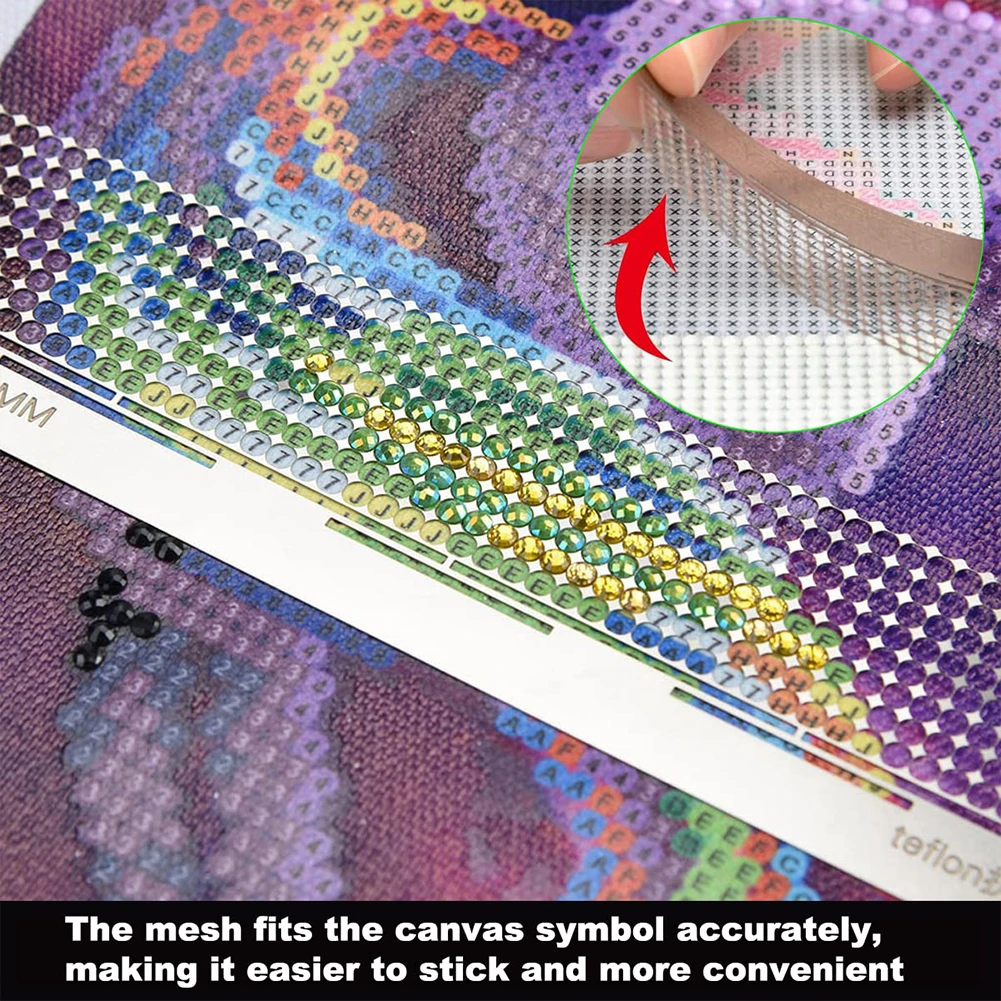 

Diamond Painting Net Ruler with 400 Blank Grids 5D DIY Diamond Painting Ruler And Fix Tool Set Diamond Art Tools for Kids Adults