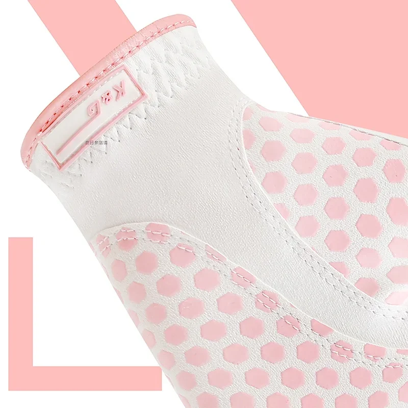 Korea Japan Golf Gloves Ladies Microfiber Cloth Wear-Resistant Sports Printed Anti-Slip Breathable#220248737