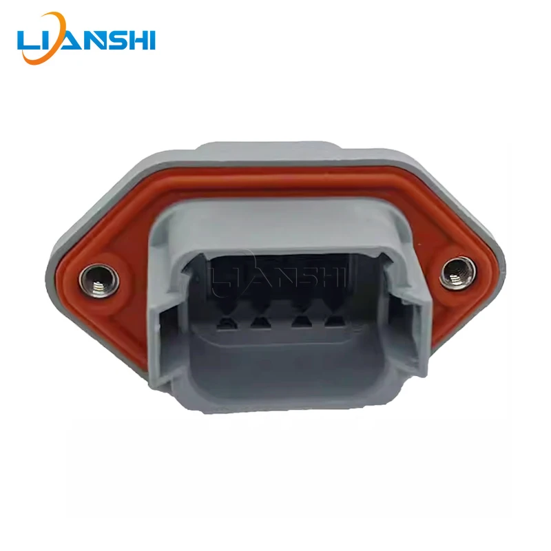 AT04-08PA-PM05 8Pin Waterproof Connector Male Flange Mount Socket with Terminals for EV Battery Low Voltage Harness