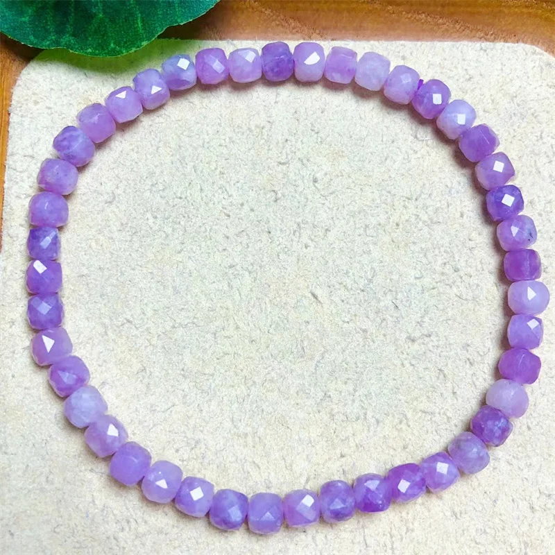 Natural Lilac Cube Bracelet  Fashion Delicacy Gemstone Jewelry Christmas/ Birthday Gift For Women 1PCS