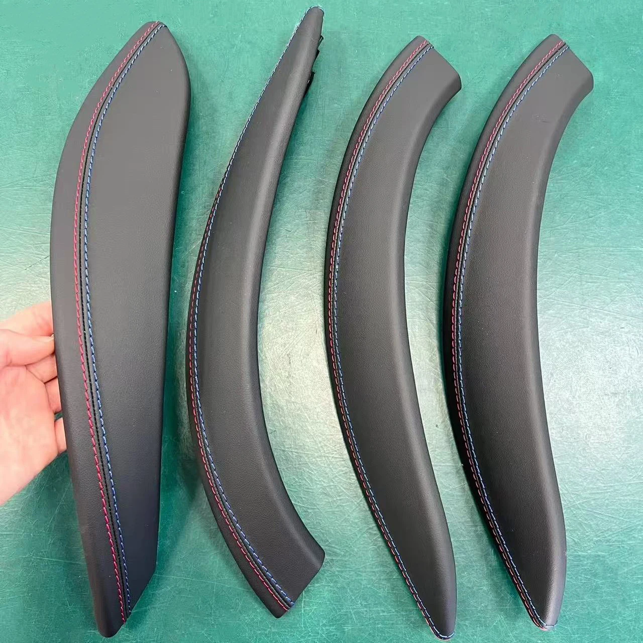 Hot Selling F30 F31 Leather Car Door Handle Inside Pull Trim Cover for 3 4 Series M3 M4 F30 F31 F32 F33 F80 F82 F83 F84